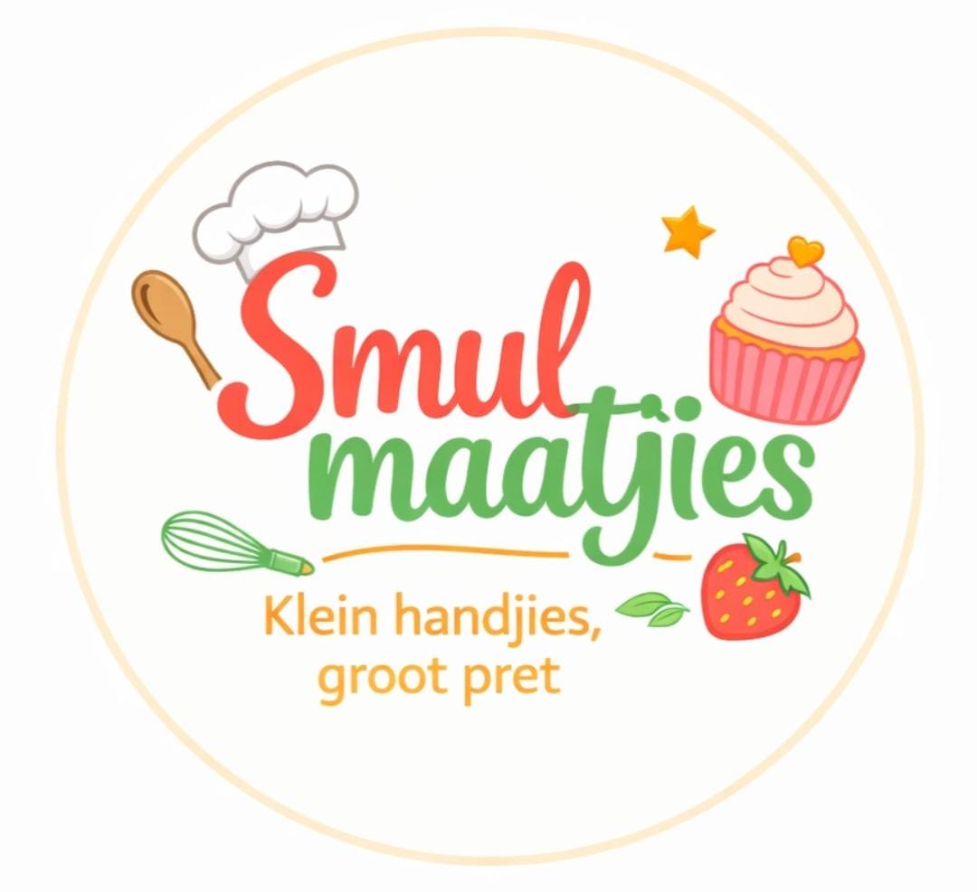 Smulmaatjies logo — twee kinders wat saam kook
